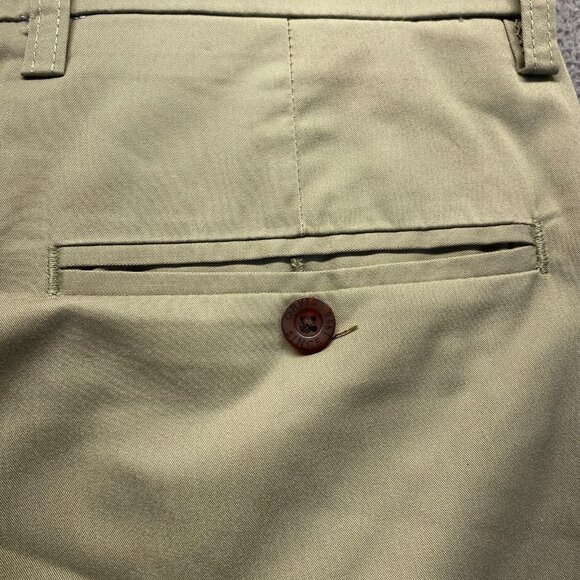 ORVIS Men's Dress Pants Size 34 Green Flat Front,Pockets,Preppy - Picture 10 of 15